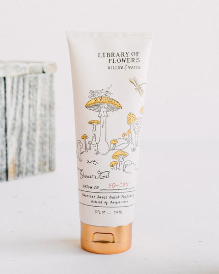 Library of Flowers Shower Gel Bath & Body in Willow & Water at Wrapsody