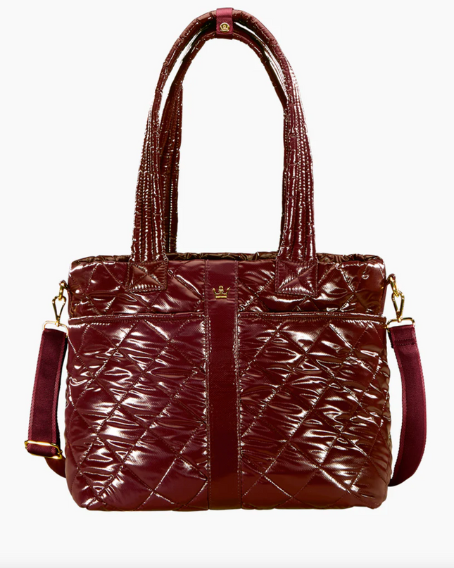 Oliver Thomas Wanderlust Tote Bordeaux Metallic Luggage, Totes in  at Wrapsody