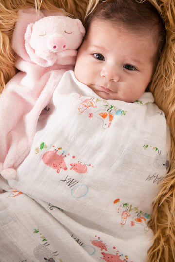 Blanket Animal Plush - Piggy Soft Toys in at Wrapsody