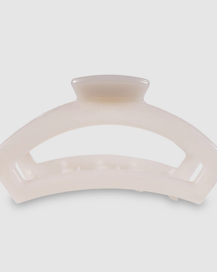 Teleties Open Clip Large Hair Accessories in Coconut White at Wrapsody