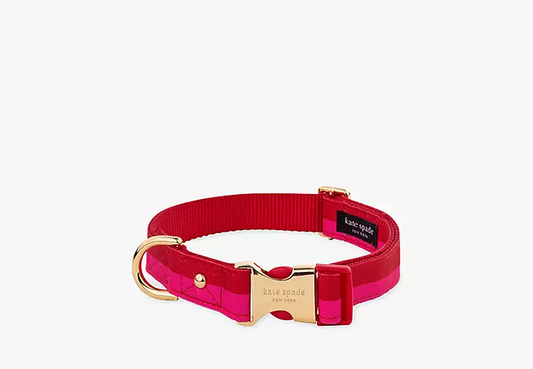 Dog Collar Large in Red/Pink Pet in  at Wrapsody