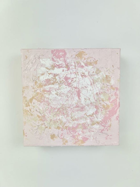 Ballerina Pink Abstract Canvas Home Decor in  at Wrapsody