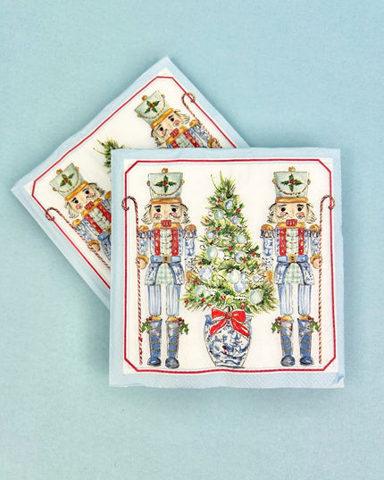 Blue Nutcrackers Napkins Napkins in  at Wrapsody