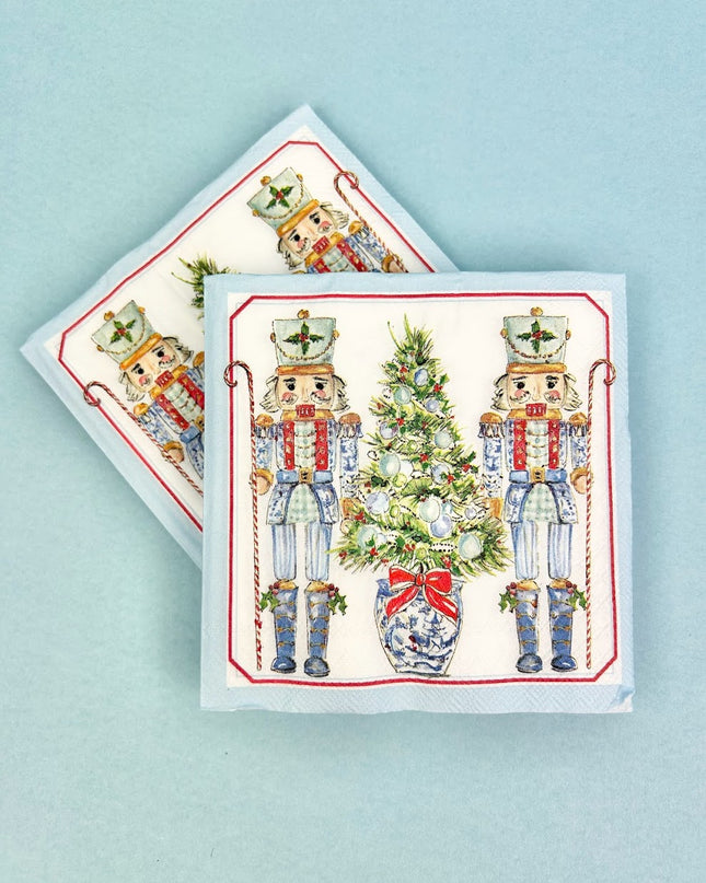 Blue Nutcrackers Napkins Napkins in  at Wrapsody