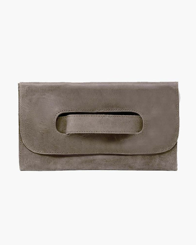 Able Mare Handle Clutch Handbags in Slate at Wrapsody