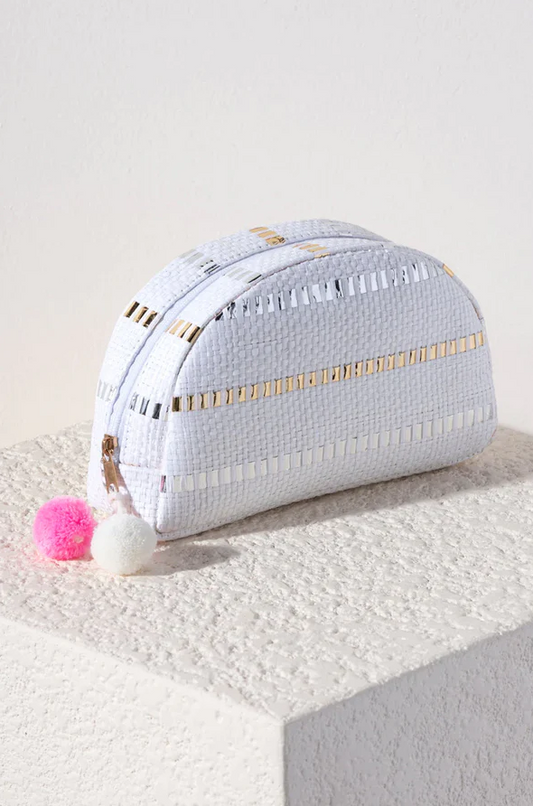 Zoe Pouch White Travel Accessories in  at Wrapsody