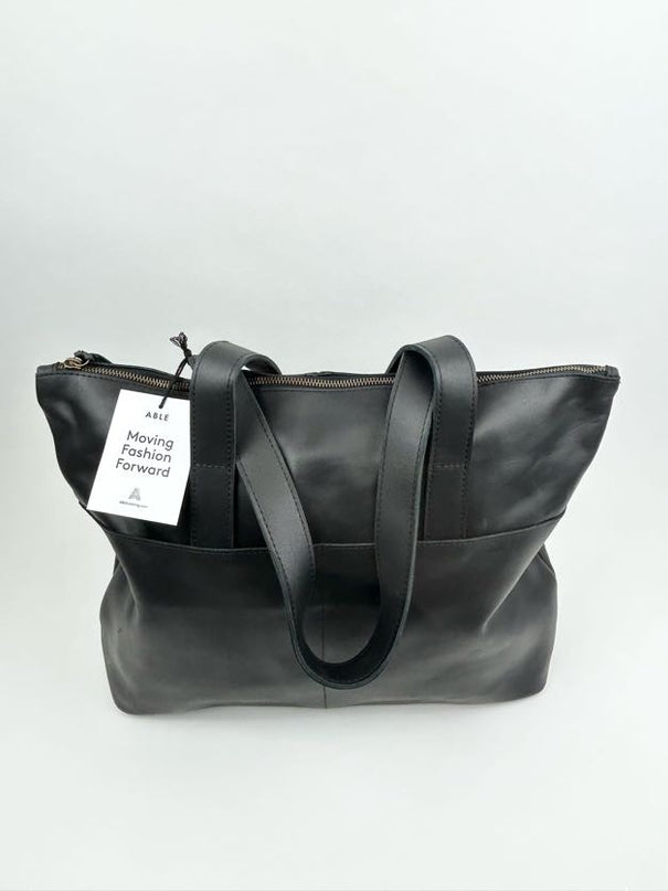 Able Yari Carry-On Tote - Black Handbags in  at Wrapsody