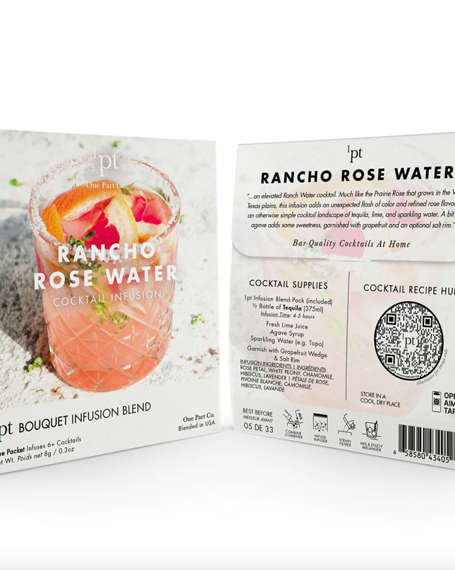 1 Part Cocktail Infusion Food in Rancho Rose water at Wrapsody
