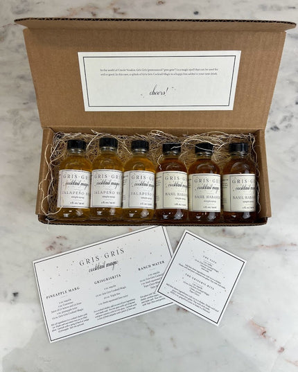 Gris Gris To Go Box Set Barware in Basil Hab/Jalapeno Hex at Wrapsody