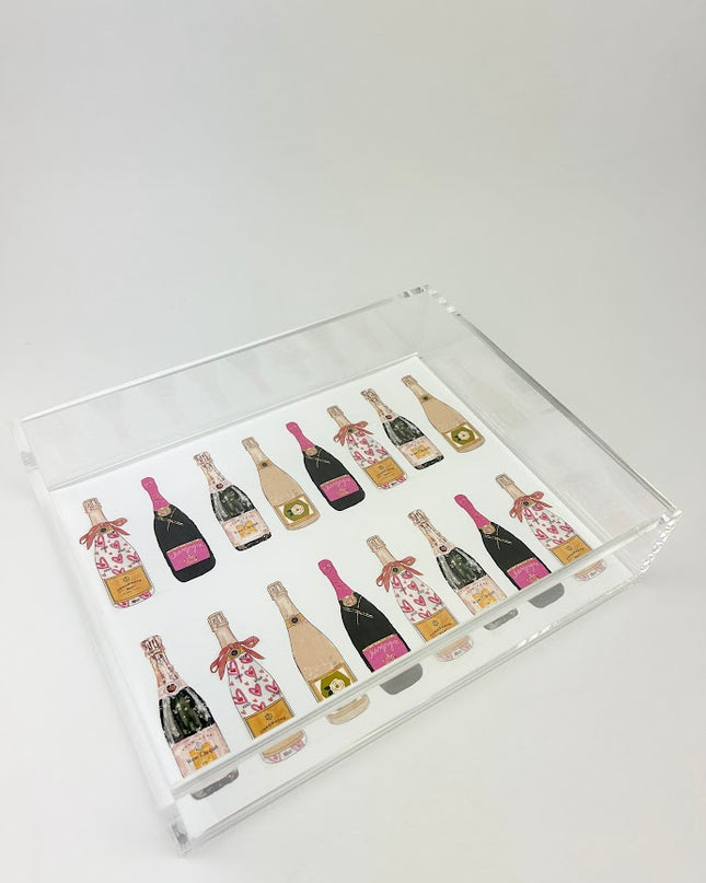 Rose Champagne 8x10 Tray Home Decor in  at Wrapsody