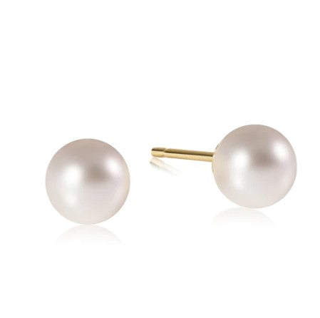 Enewton Classic 10mm Pearl Stud Earrings in Default Title at Wrapsody