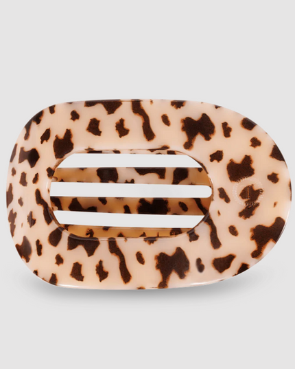 Teleties Flat Clip Round Large - Blonde Tortoise Hair Accessories in at Wrapsody