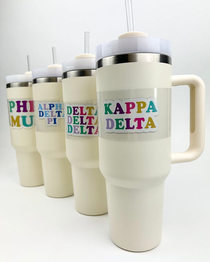 Sorority 40oz Tumbler (Final Sale) Greek in Alpha Chi Omega at Wrapsody