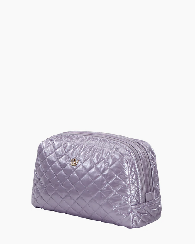 Oliver Thomas KST Cosmetic XL in Lavender Metallic Travel Accessories in  at Wrapsody