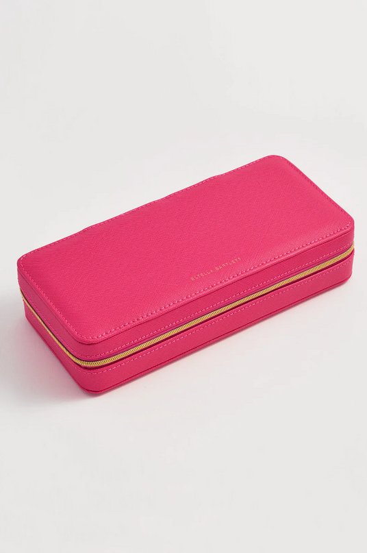 Long Pink Jewelry Box Travel Accessories in  at Wrapsody