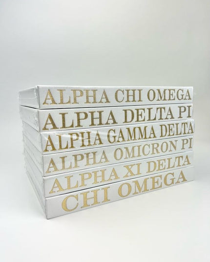 Sorority Blank Book Greek in Alpha Chi Omega at Wrapsody