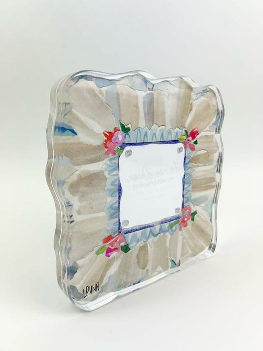 Linen Acrylic Frame Picture Frames in  at Wrapsody