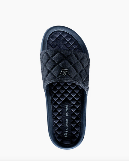 Oliver Thomas Wingwoman Comfort Slide Shoes in Navy at Wrapsody
