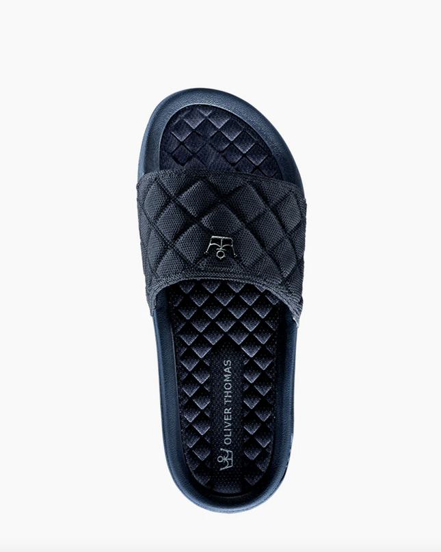 Oliver Thomas Wingwoman Comfort Slide Shoes in Navy at Wrapsody