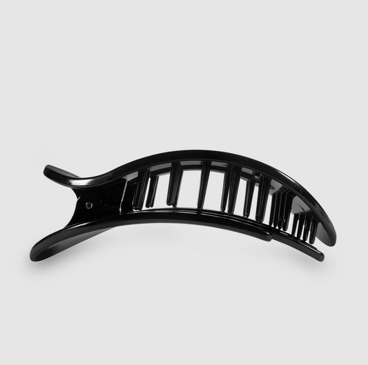 Teletie Flat Clip Black - Large Hair Accessories in  at Wrapsody