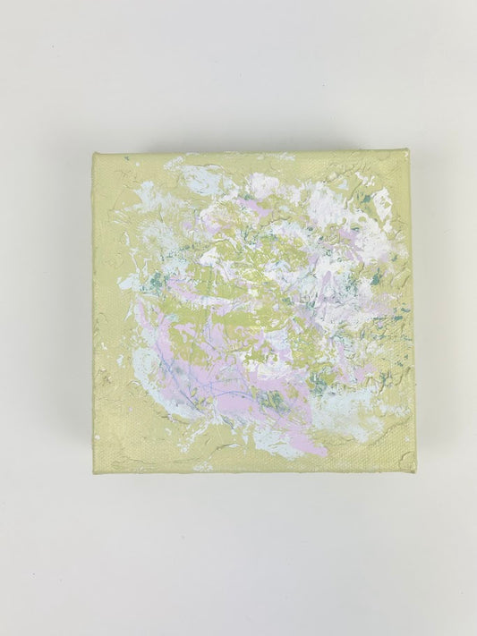 Pale Green Abstract Canvas Home Decor in  at Wrapsody
