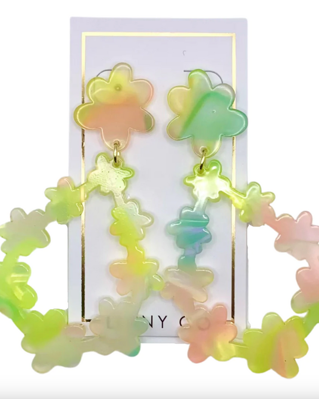 Bianca Earring Earrings in Neon Punch at Wrapsody