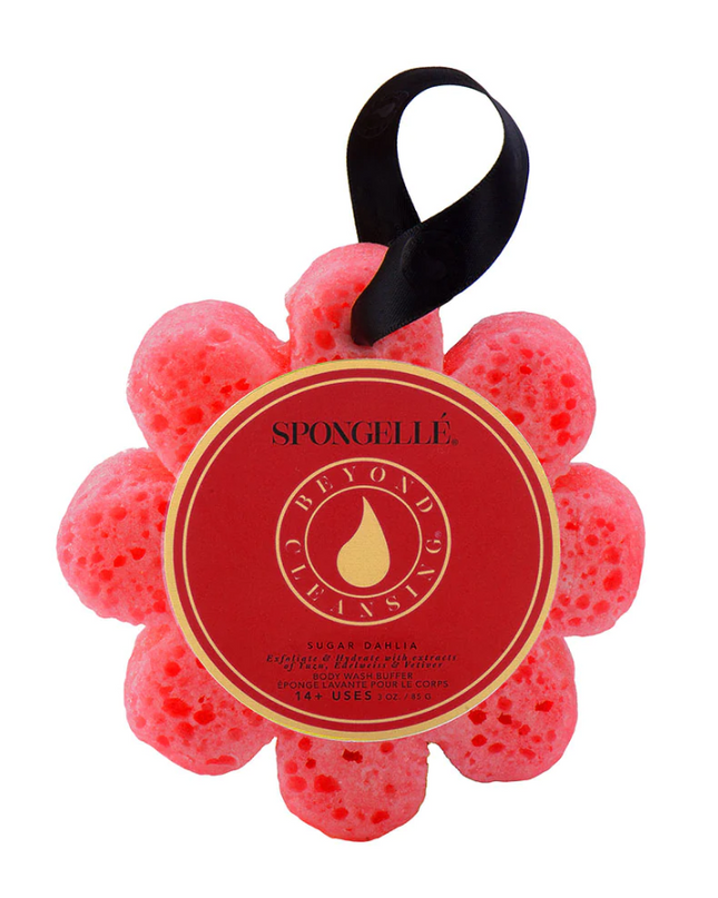 Flower Spongette 3oz Bath & Body in Sugar Dahlia at Wrapsody