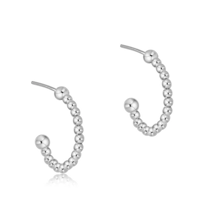 Enewton 2mm 1" Post Hoop Sterling Silver Earrings in  at Wrapsody