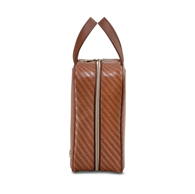 Martha Large Briefcase Rosewood Cognac Travel Accessories in  at Wrapsody