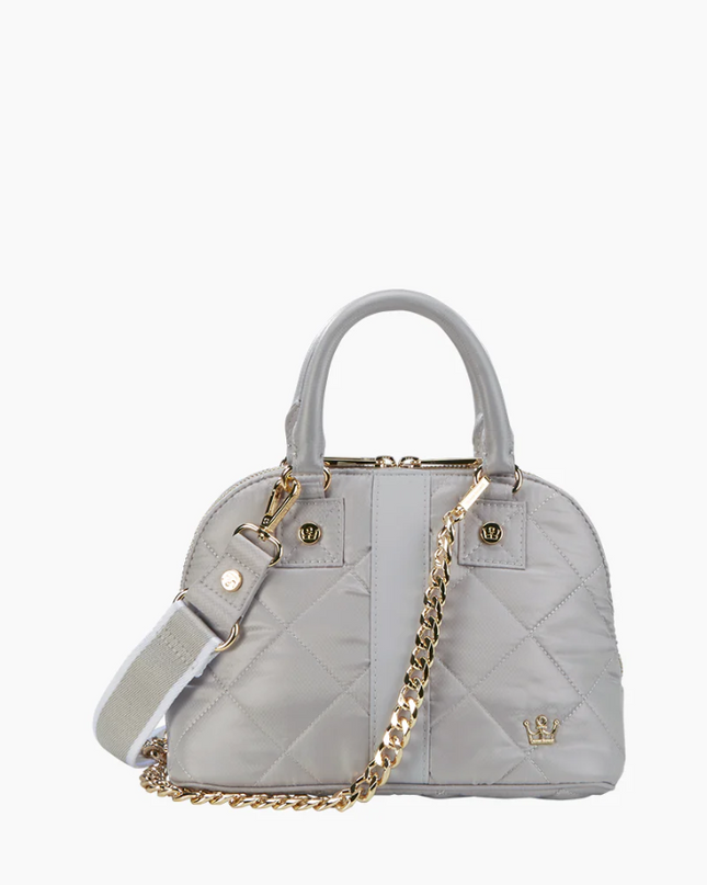 Oliver Thomas Mini Dome Satchel Dove Gray Handbags in  at Wrapsody