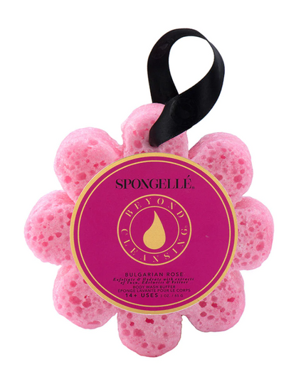 Flower Spongette 3oz Bath & Body in Bulgarian Rose at Wrapsody