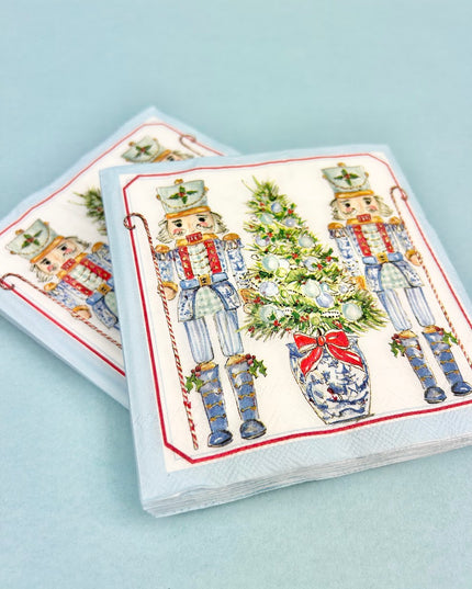 Blue Nutcrackers Napkins Napkins in  at Wrapsody