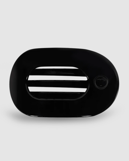 Teleties Flat Clip Round Small - Black Hair Accessories in at Wrapsody