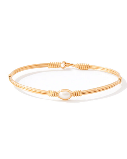 Ronaldo Pearl of My Heart Gold Bracelets in  at Wrapsody