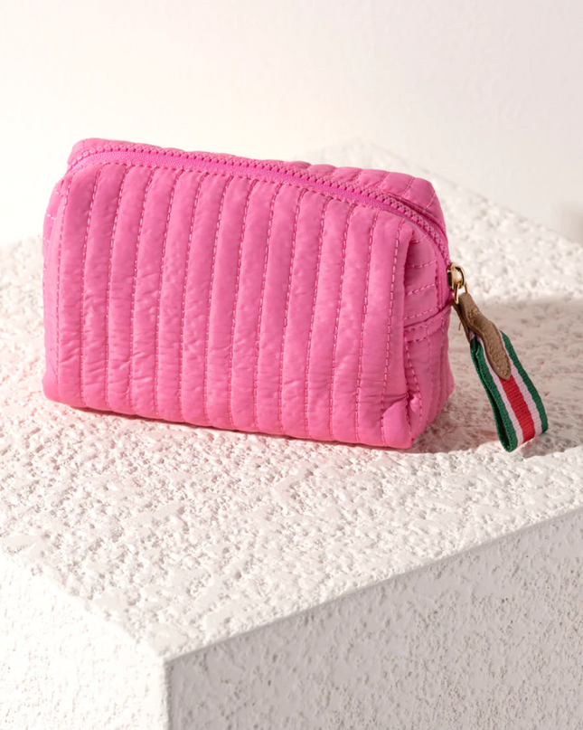 Small Boxy Cosmetic Pouch Cosmetic Bags in Pink at Wrapsody