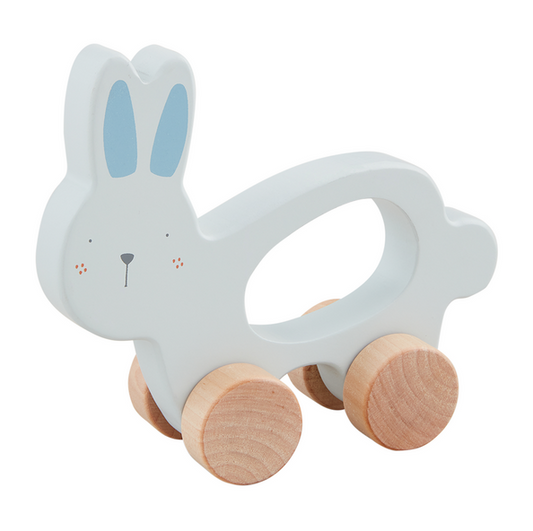 Pull Toy Bunny Blue Baby in  at Wrapsody
