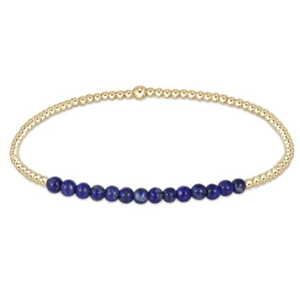 Enewton Bliss 2mm Gold Bracelet Bracelets in Lapis at Wrapsody