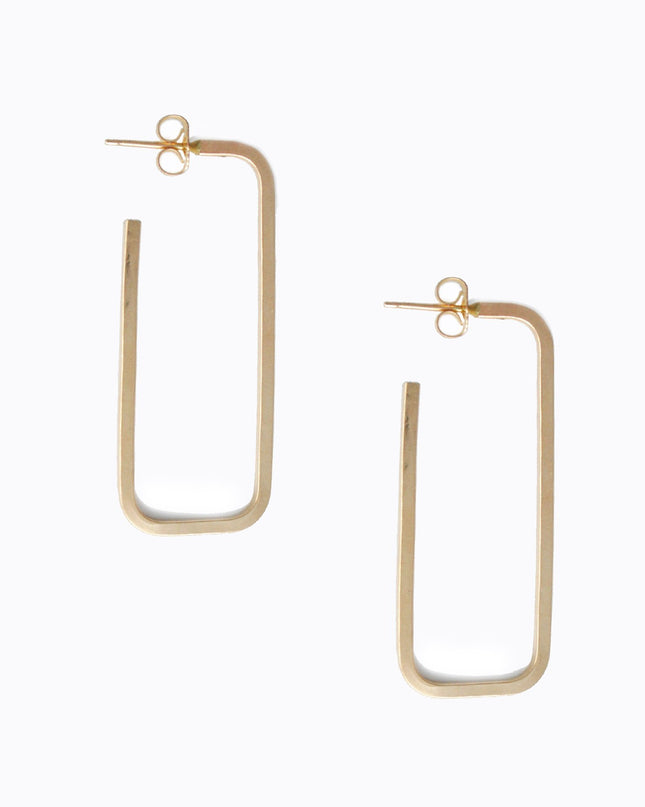 Able Bali Gold Hoop Earring Earrings in  at Wrapsody