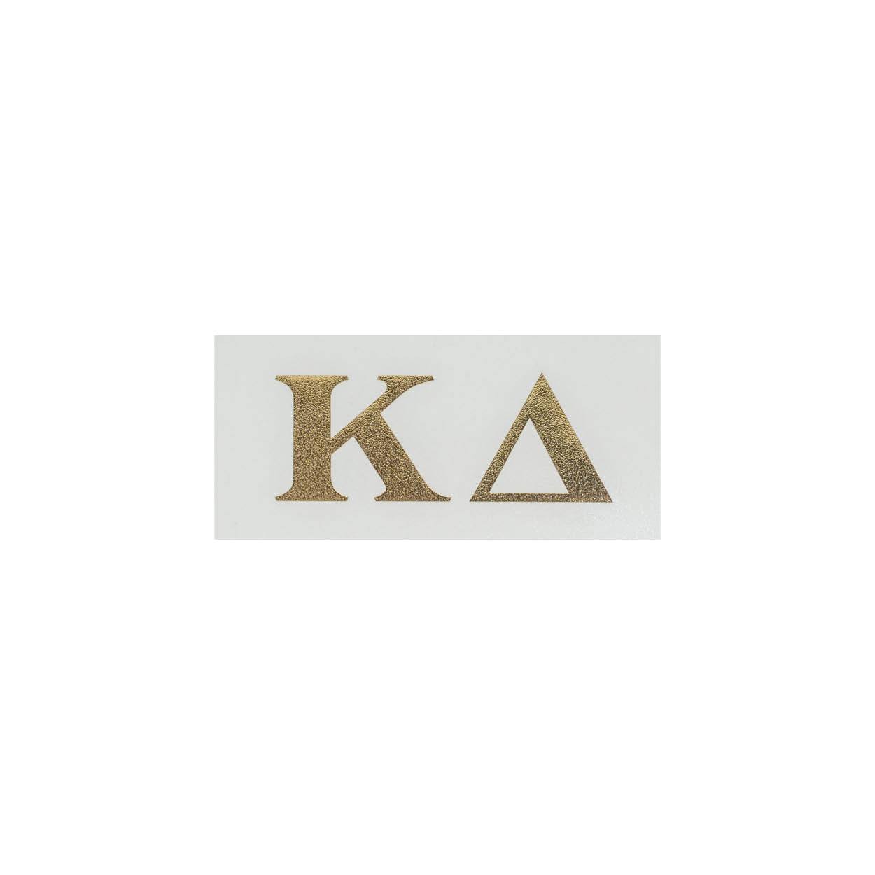 Gold Foil Decal Greek in Kappa Delta at Wrapsody