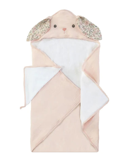 Mon Ami Terry Muslin Towel/Washcloth Set Baby in Petit Bunny at Wrapsody