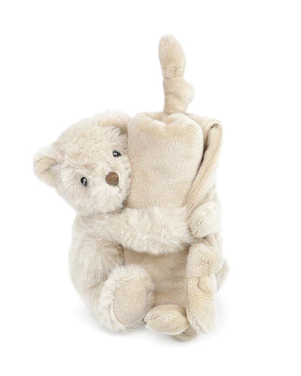 Mon Ami Knotted Security Blankie Baby in Huggie Bear at Wrapsody