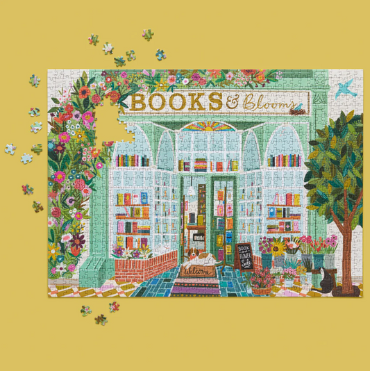 Books & Blooms Puzzle - 1000 Piece Fun & Games in  at Wrapsody