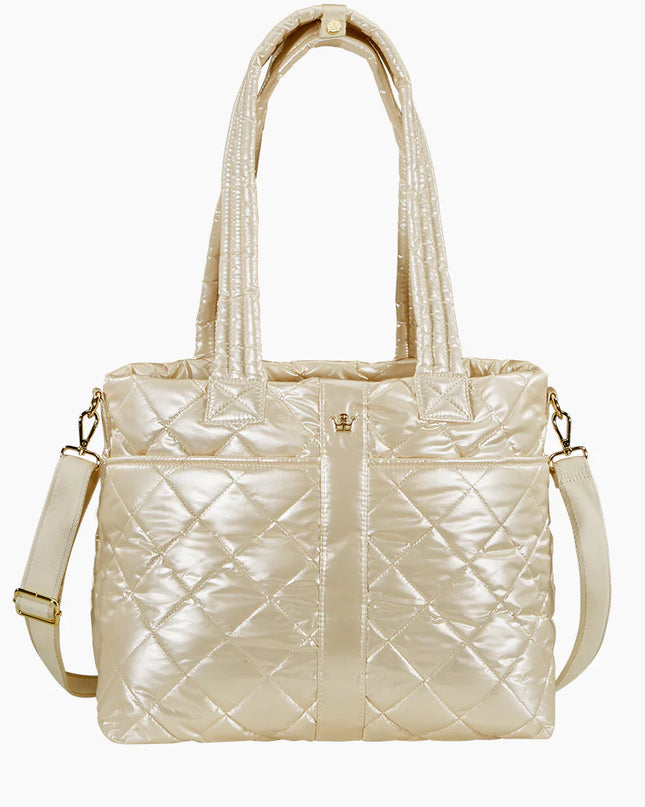 Oliver Thomas Wanderlust Tote Totes in Champagne Metallic at Wrapsody