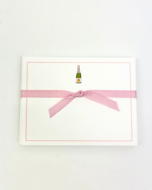 Pink Champagne Stationery Set Paper in  at Wrapsody