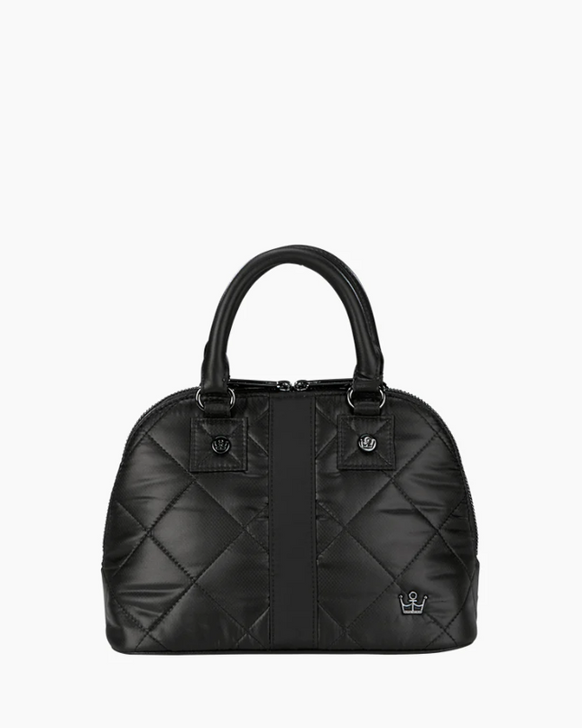 Oliver Thomas Mini Dome Satchel Black Handbags in  at Wrapsody