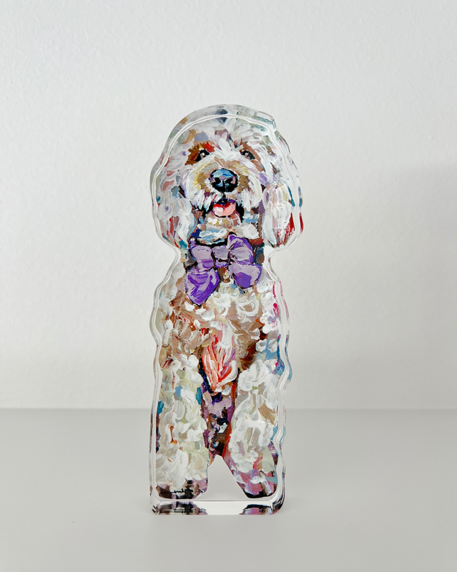 Acrylic Block - Goldendoodle Home Decor in  at Wrapsody