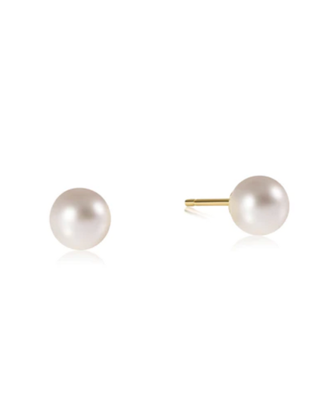 Enewton Classic 6mm Pearl Stud Earrings in Default Title at Wrapsody