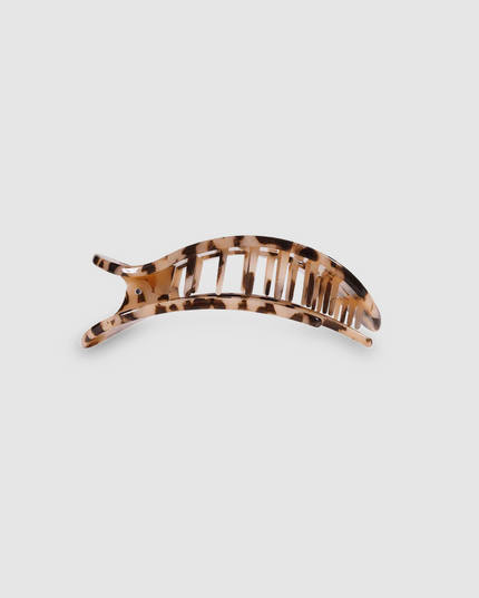 Teleties Flat Clip Round Small - Blonde Tortoise Hair Accessories in at Wrapsody