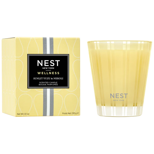 Nest Classic Candle 8.1oz Sunlit Yuzu & Neroli Candles in  at Wrapsody