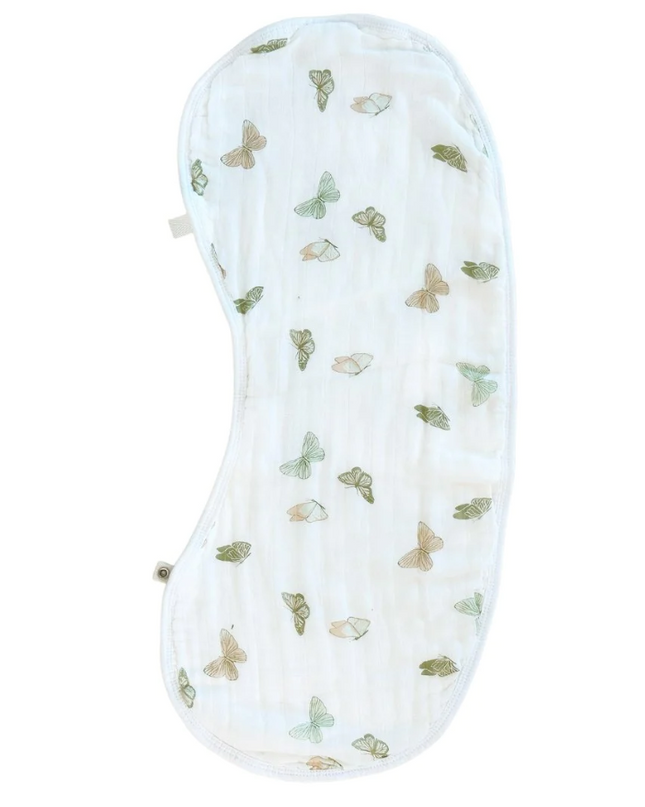 Burp Cloth Bib Butterflies Baby in  at Wrapsody